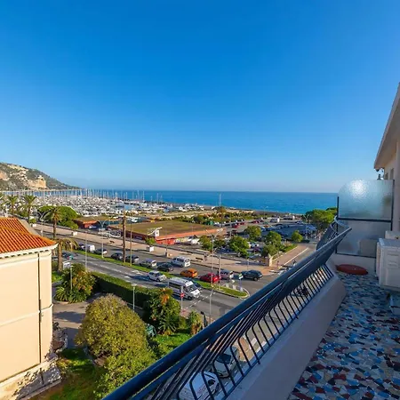 98gb - 2p With Terrace And Side Sea View דירה מנטון